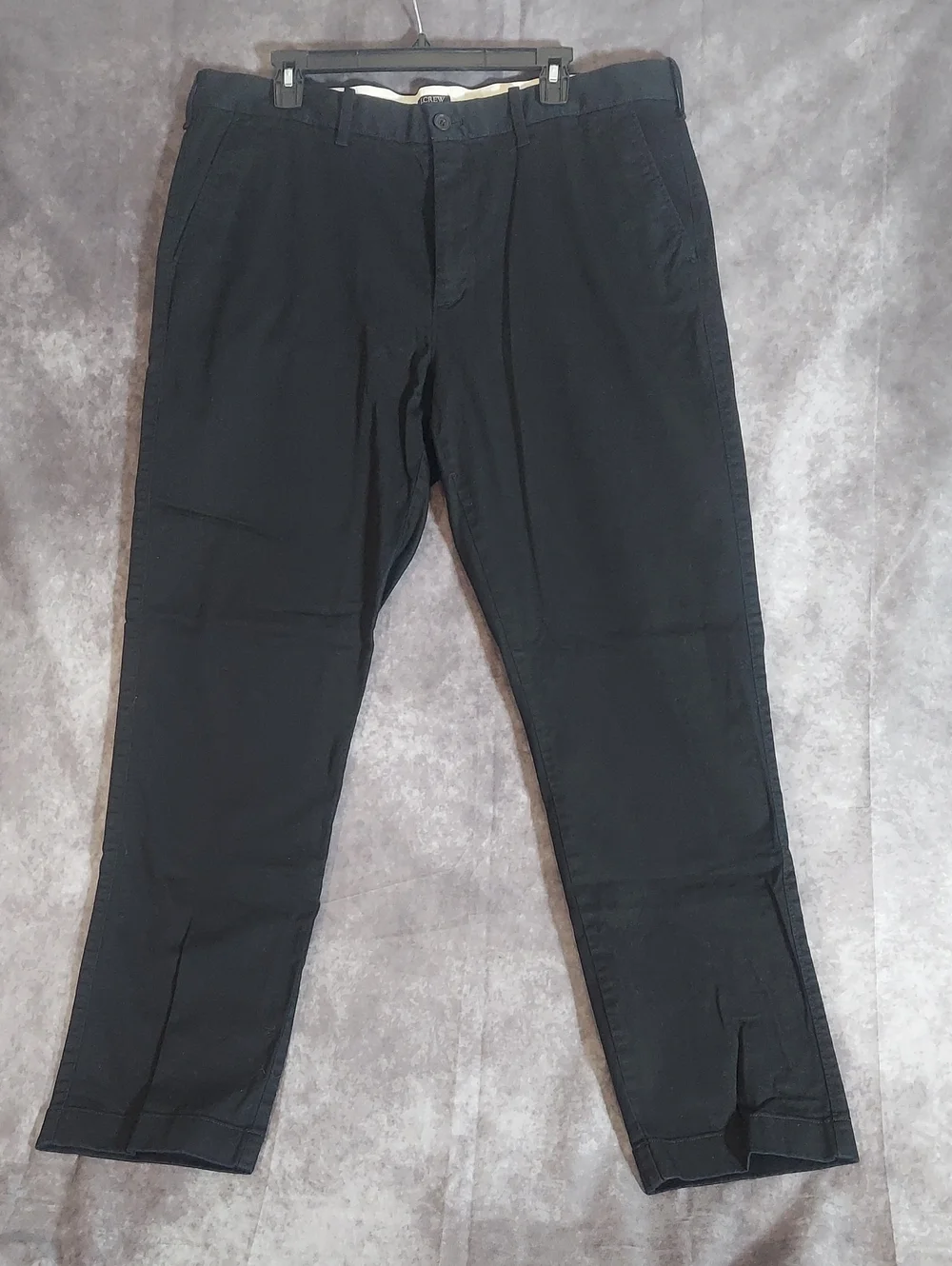 J. Crew Men's Black Straight Fit Chino Pants Size 38x32 EUC